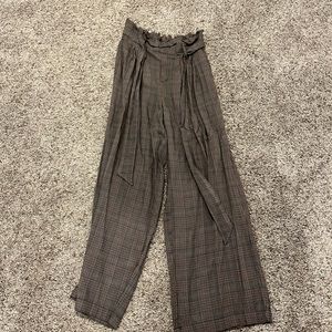 American Eagle checkered tie pants size xs